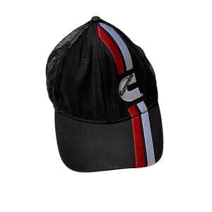 Cummins Diesel Engines Black Racing Style Stripes Snapback Mesh Hat/Cap